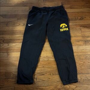 Nike Mens Black Iowa Logo Joggers